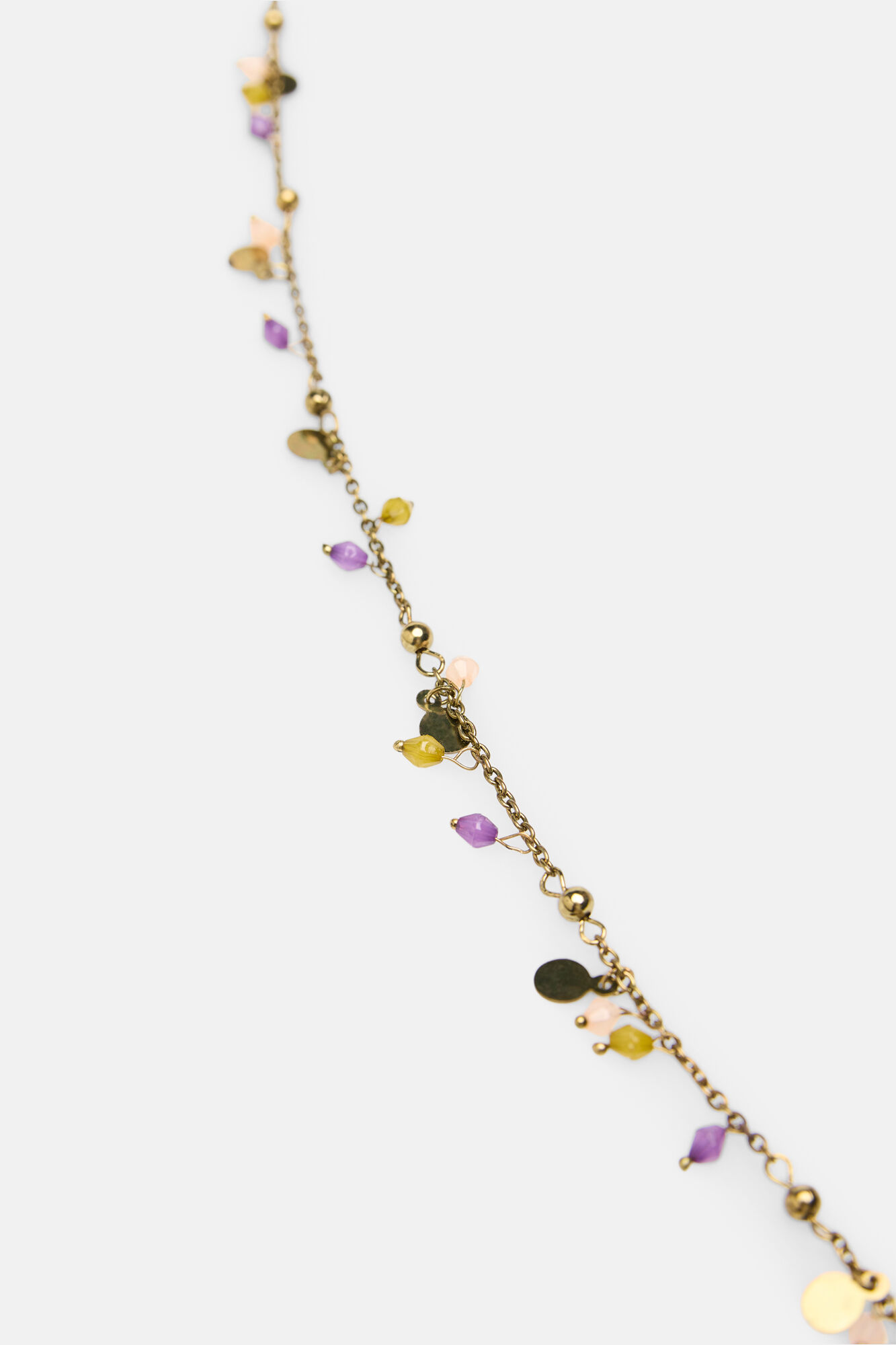 Hoss Intropia Luciana. Colar de contas banhado a ouro