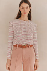 Hoss Intropia Fabia. Sailor T-shirt Coral