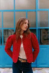 Hoss Intropia Elisa. Casaco acolchoado curto Vermelho