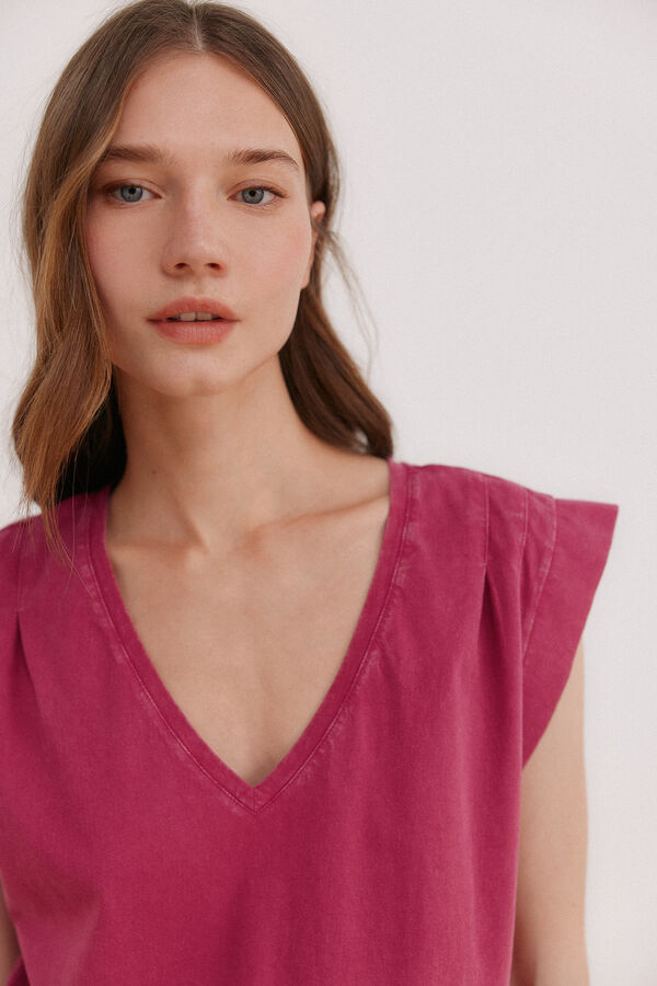 Hoss Intropia Manuela. Washed T-shirt Purple