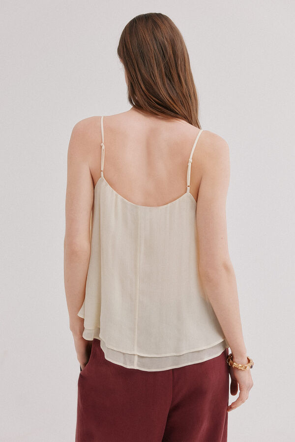 Hoss Intropia Clarissa. Top de lingerie Ecru