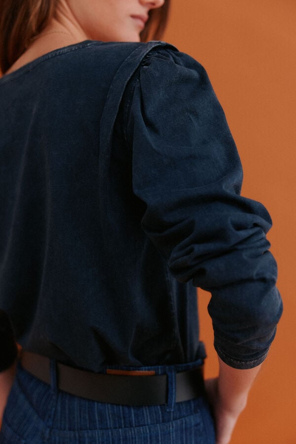 Hoss Intropia Maialen. T-shirt com efeito lavado Preto