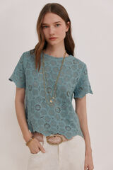 Hoss Intropia Irune.Top crochet Azul