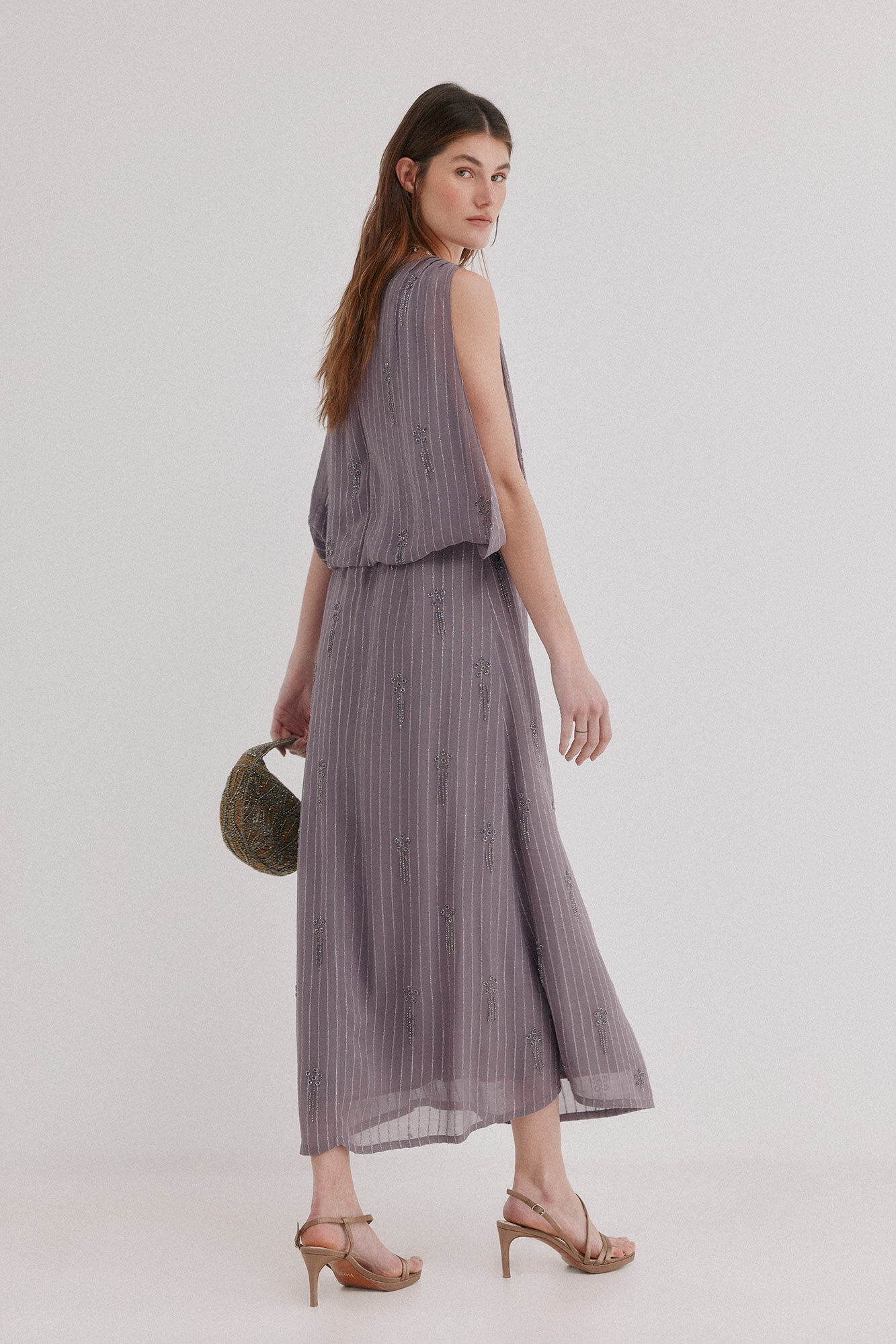 Hoss Intropia Alejandra. Vestido bordado