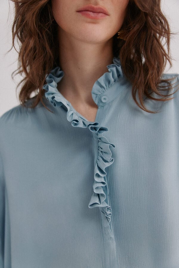 Hoss Intropia Carlota. Blusa romântica Azul