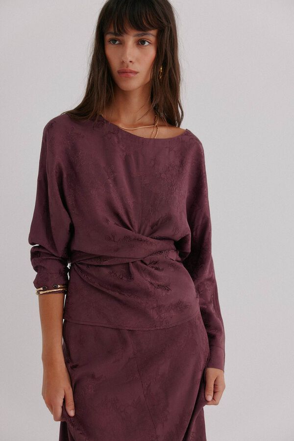 Hoss Intropia Glory. Blusa com estampado jacquard Granada