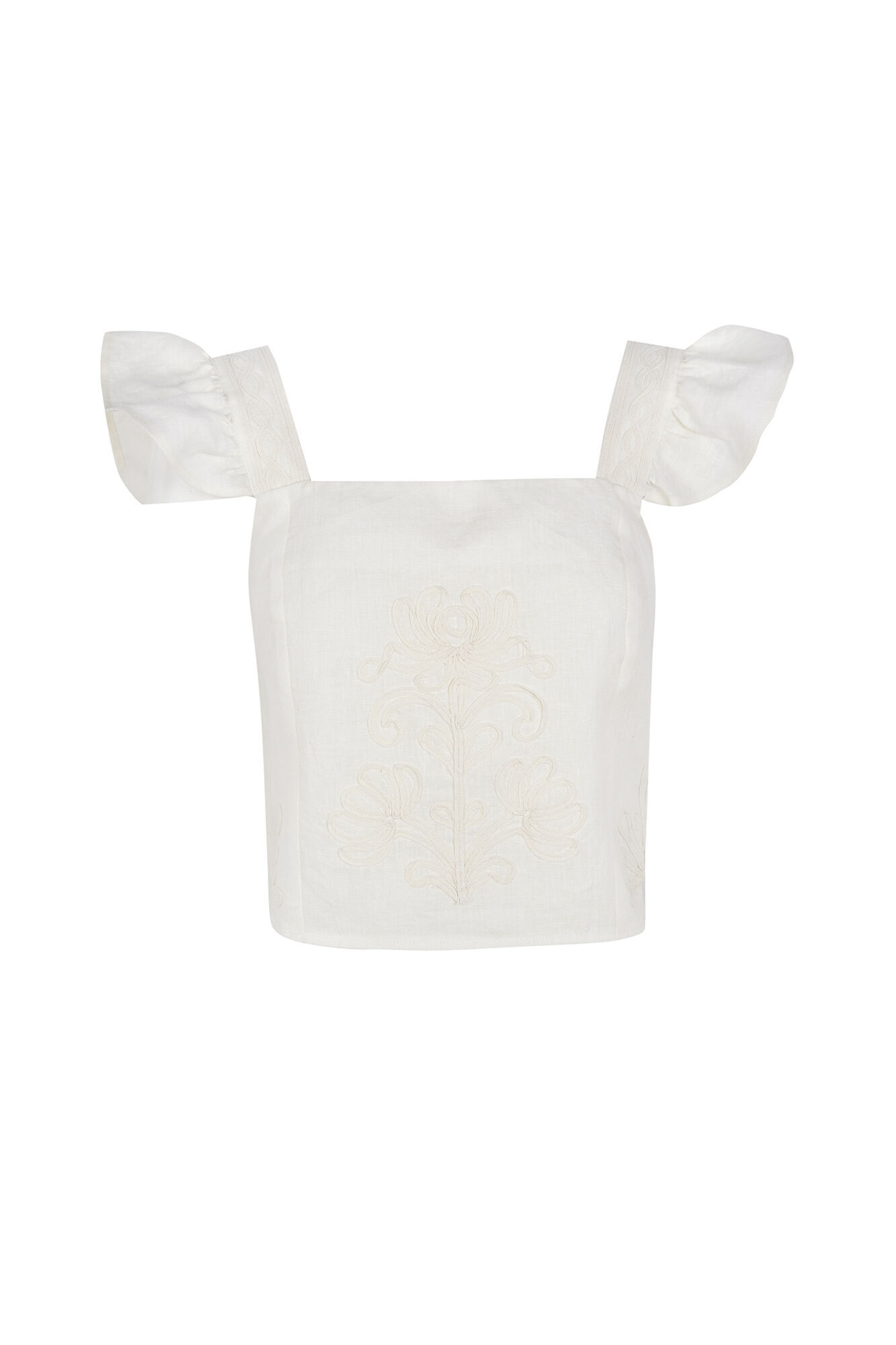 Hoss Intropia Caela. Top bordados