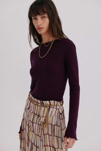 Hoss Intropia Nidia. Top com detalhe de ondas