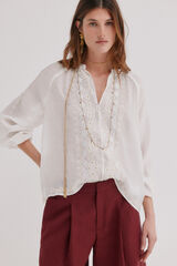 Hoss Intropia Constance. Blusa de manga comprida Branco