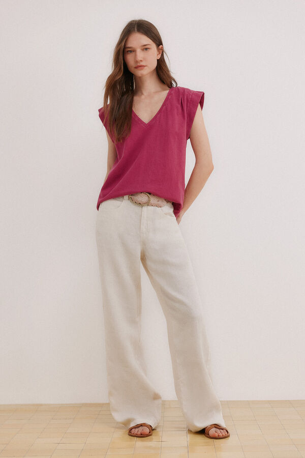 Hoss Intropia Manuela. Washed T-shirt Purple