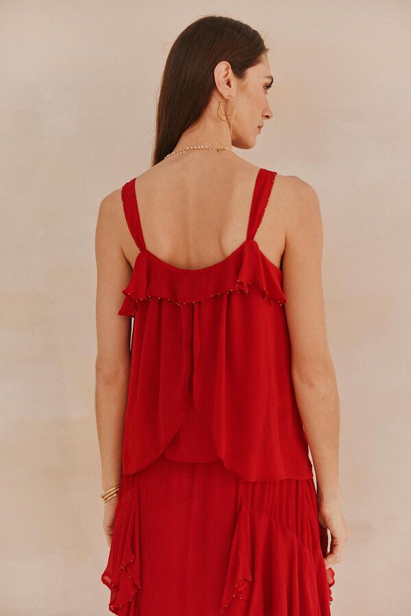 Hoss Intropia Griselda. Top largo Vermelho