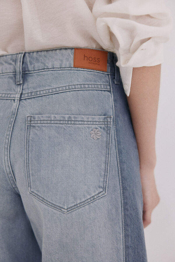 Hoss Intropia Billie. Jeans patchwork Cinzento