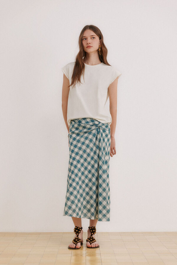 Hoss Intropia Momo. Washed T-shirt Beige