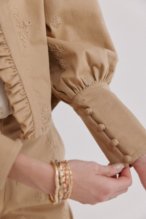 Hoss Intropia Eug&egrave;ne. casaco curto Beige