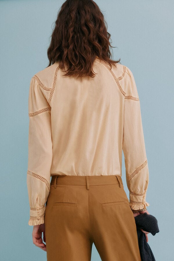 Hoss Intropia Chiara. Blusa romântica Amarelo