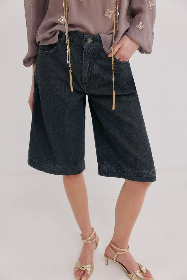 Hoss Intropia Babette. Bermudas denim Cinzento