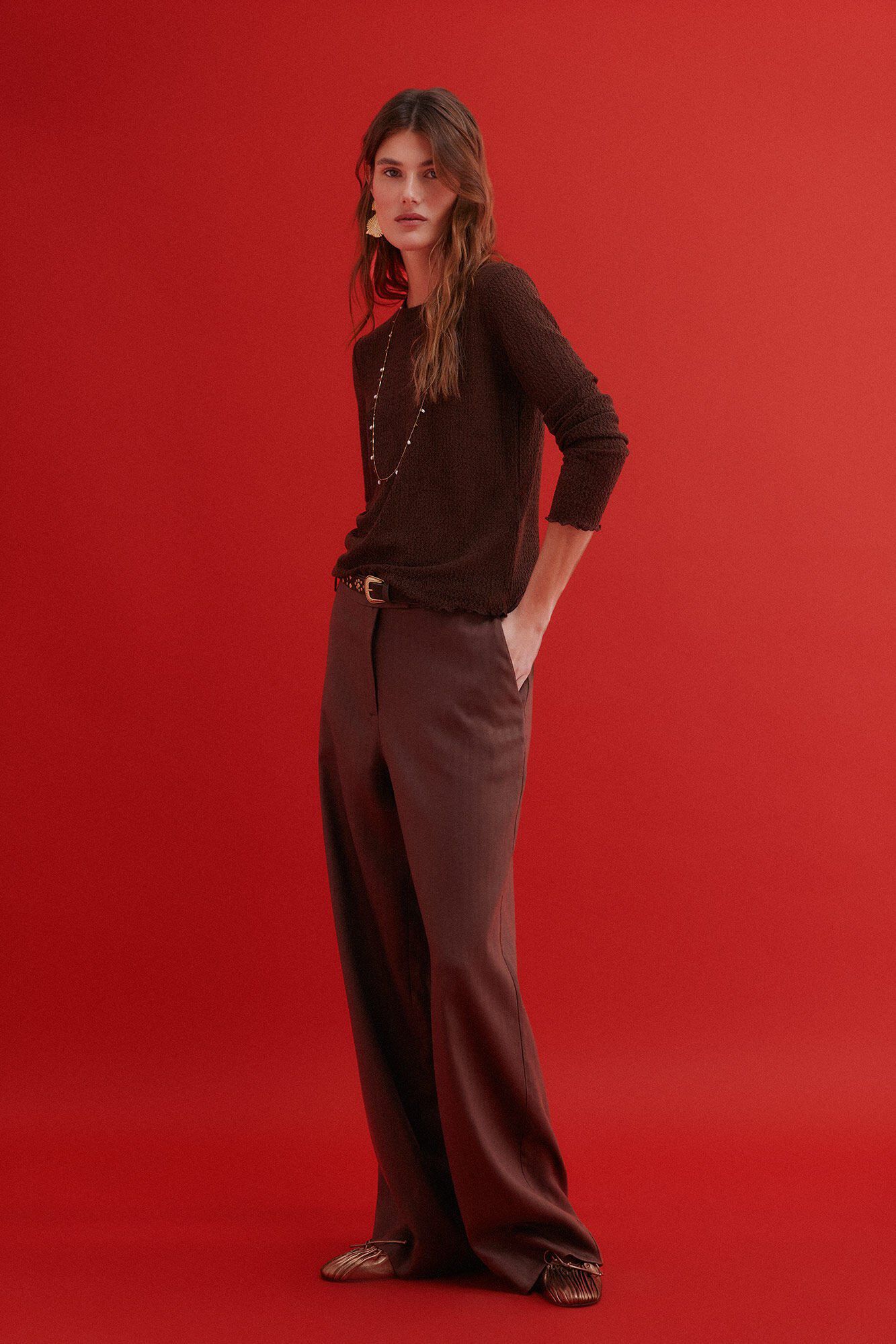 Hoss Intropia Maite. T-shirt texturada