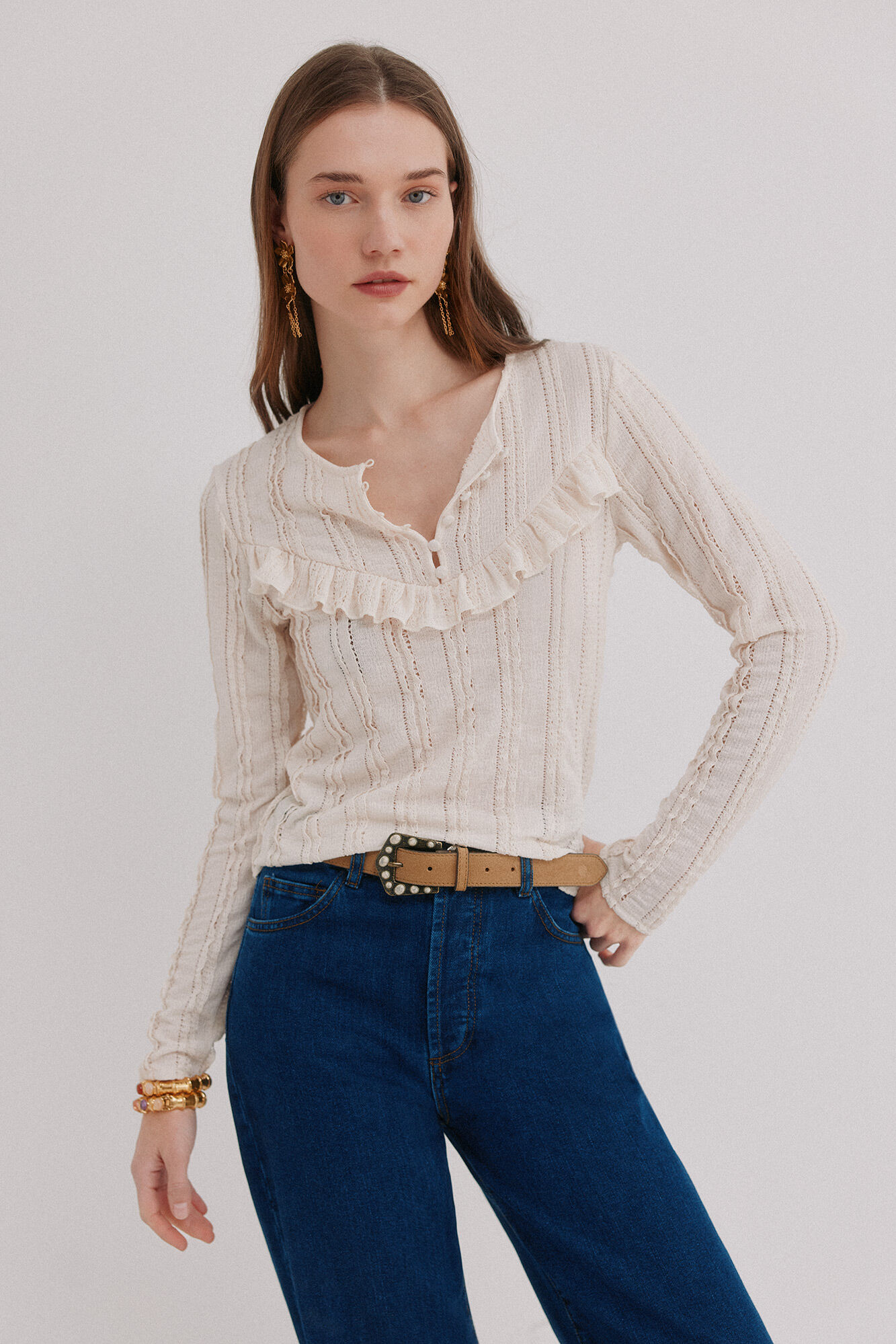 Hoss Intropia Miranda. T-shirt rom&acirc;ntica