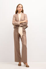 Hoss Intropia Pilar. Wide trousers with lurex Yellow