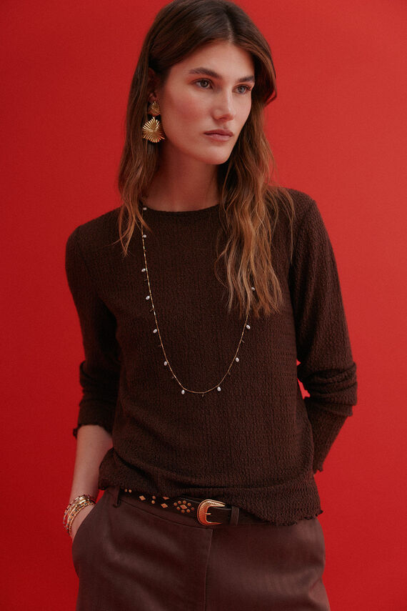Maite. Camiseta con textura