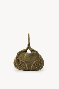 Hoss Intropia Nadia. Bolsa de veludo e miçangas