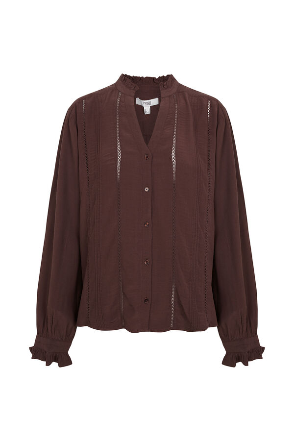 Hoss Intropia Long sleeve blouse Clementine Brown