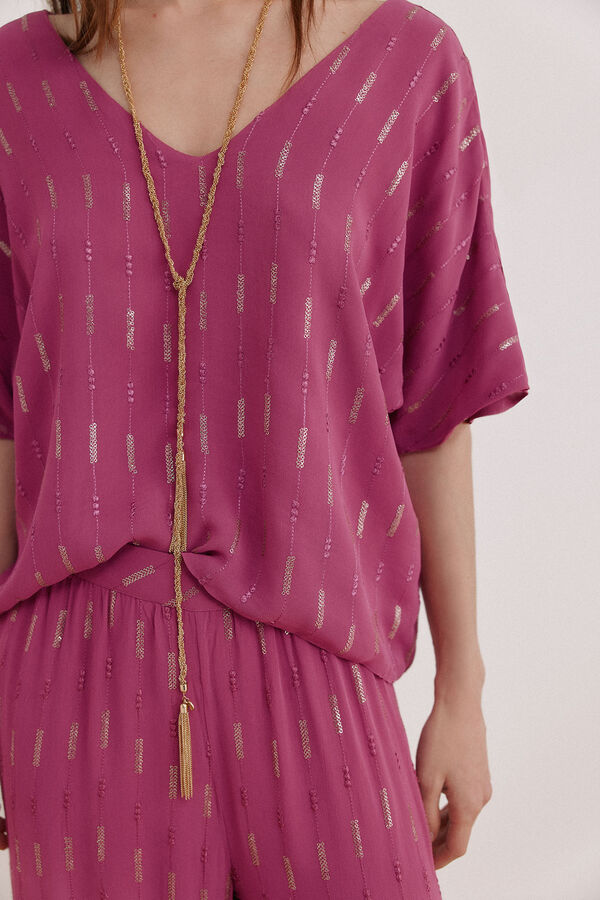 Hoss Intropia Top de lantejoulas Gia Roxo
