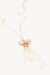 Hoss Intropia Luz. Colar de folhas longas