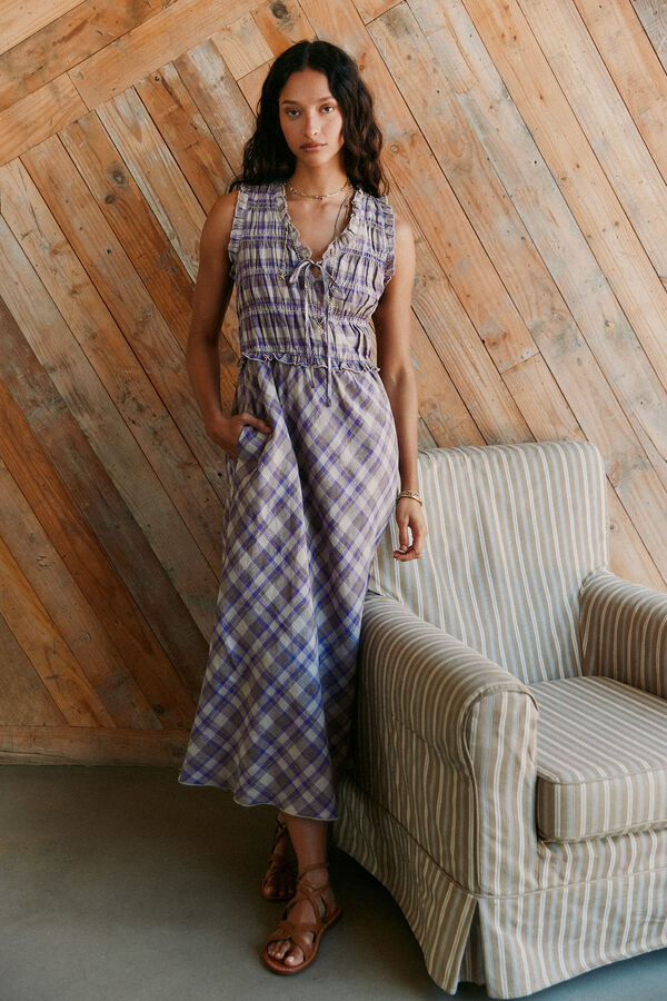 Hoss Intropia Ashley. Vestido xadrez Multicolorido