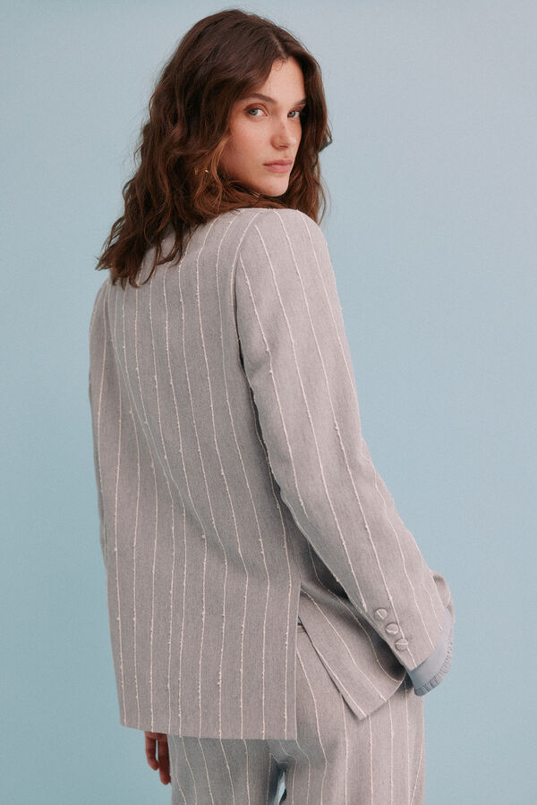 Hoss Intropia Elia. blazer &agrave;s riscas Cinzento