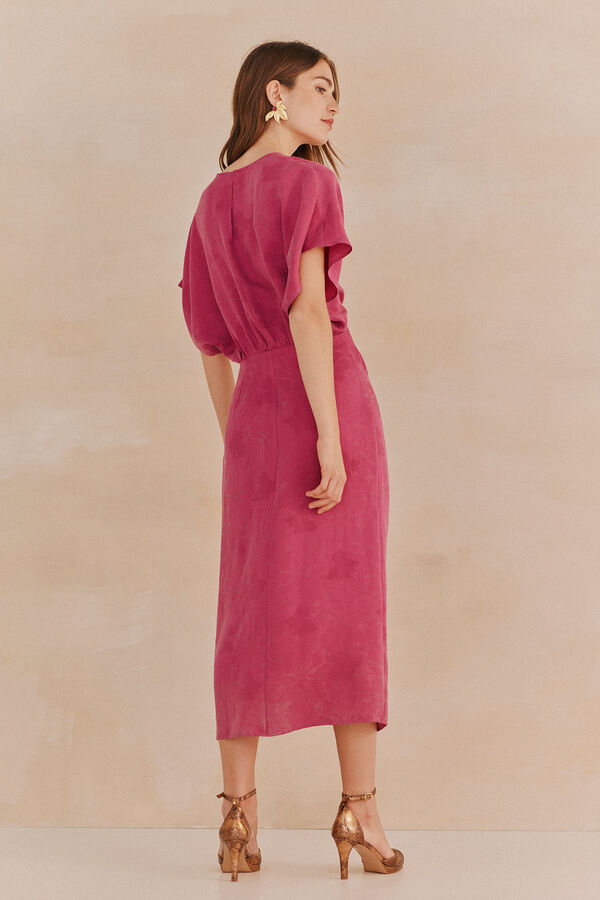 Hoss Intropia Luz. Vestido jaquard Rosa