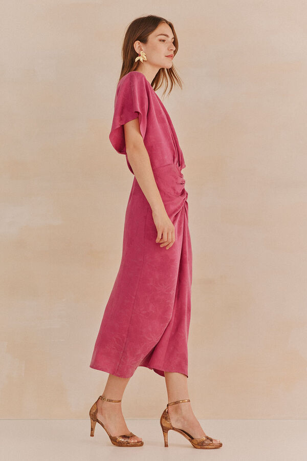 Hoss Intropia Luz. Vestido jaquard Rosa
