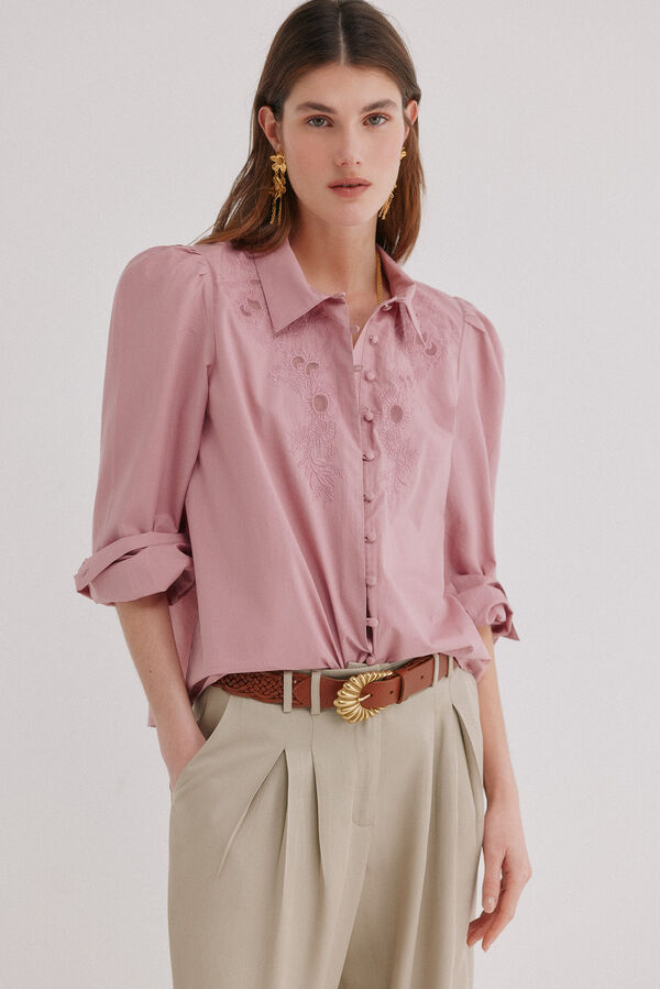 Hoss Intropia Embroidered blouse Carine Pink