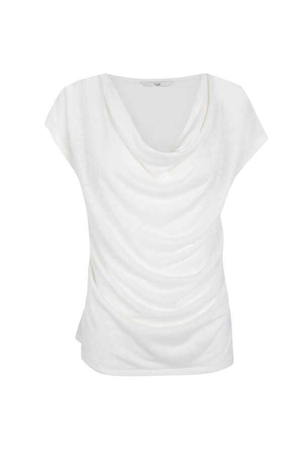 Hoss Intropia Madeline. T-shirt drapeada Beige