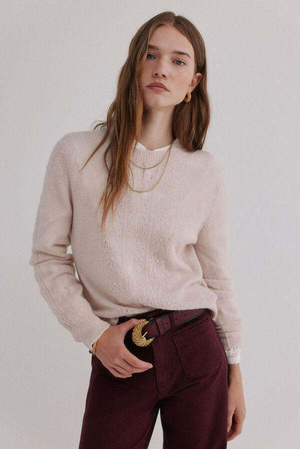 Hoss Intropia Isabella. Camisola vazado Beige