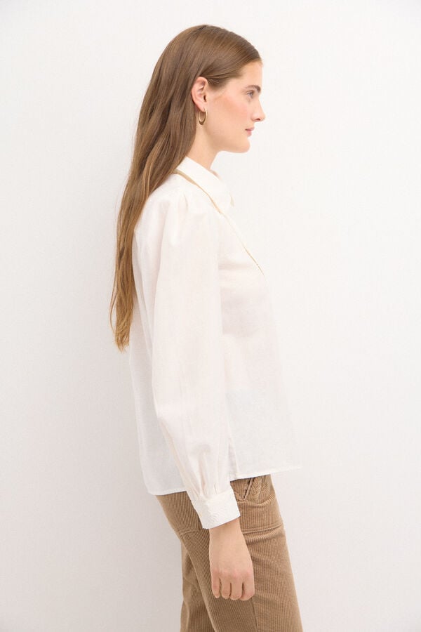 Hoss Intropia Florencia. Blusa vintage. Blanco