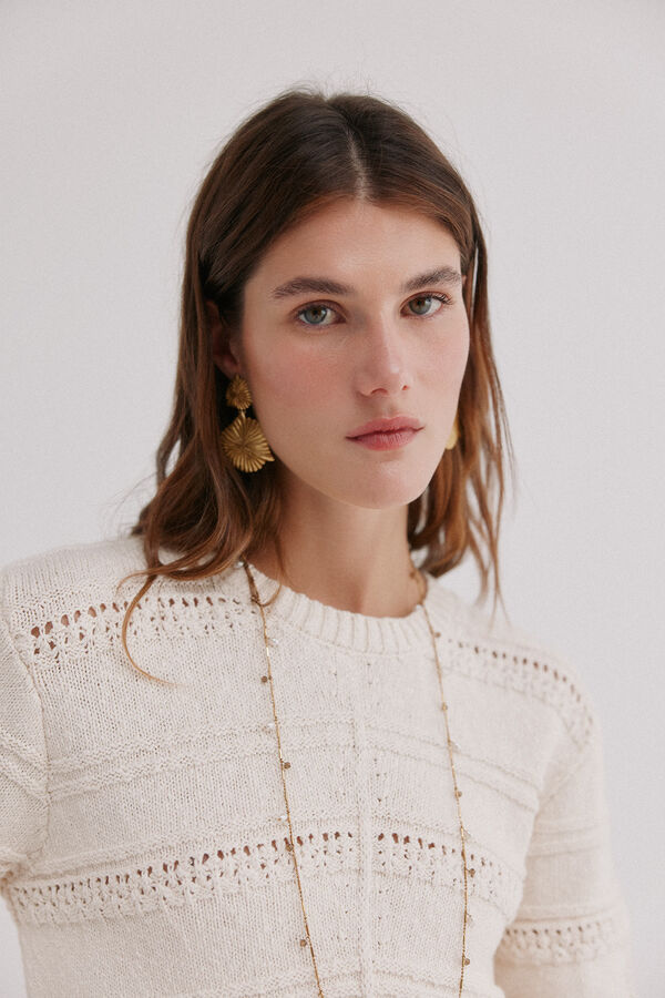 Hoss Intropia Iseult. Camisola com textura Ecru