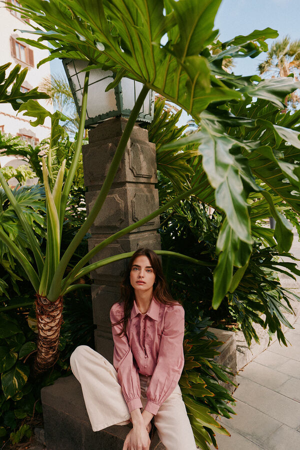 Hoss Intropia Embroidered blouse Carine Pink