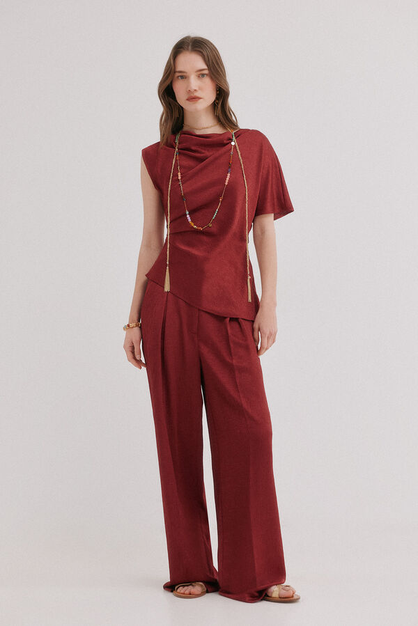 Hoss Intropia Carolyn. Blusa fluida acetinada Granada