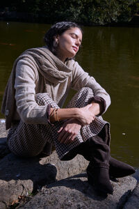 Hoss Intropia Prado. Calça xadrez