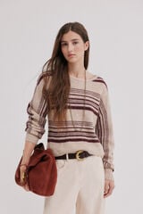 Hoss Intropia Imma.Camisola riscas Khaki
