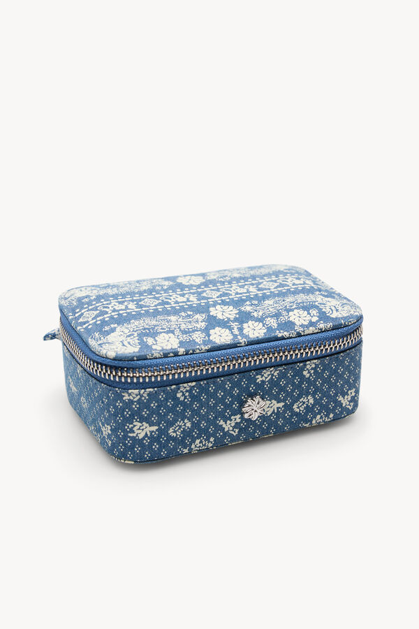 Hoss Intropia Lola. Caixa de joias estampada Azul