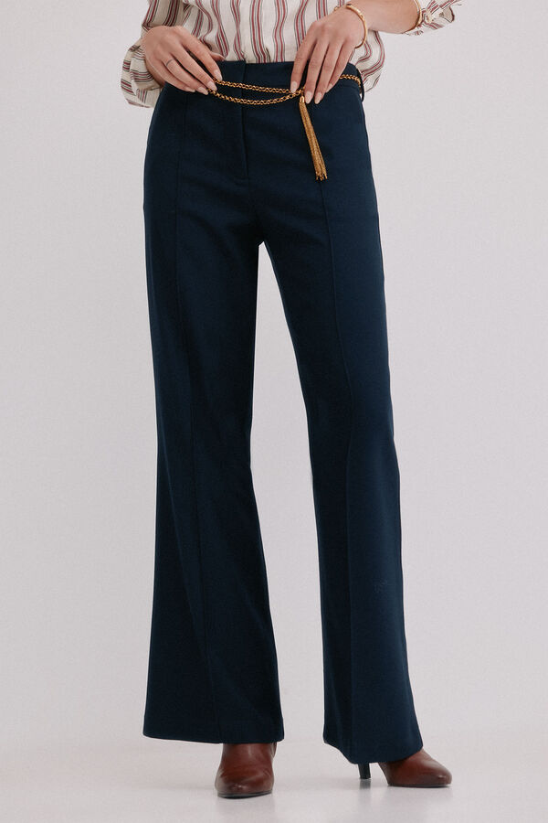 Hoss Intropia Poppy. Calça retas Preto