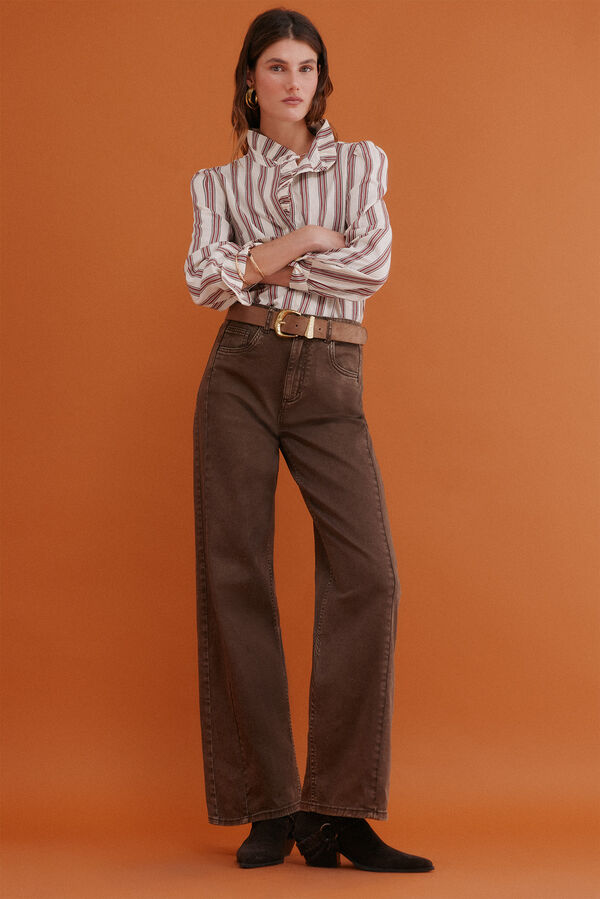 Hoss Intropia Claudette. Striped blouse Blue