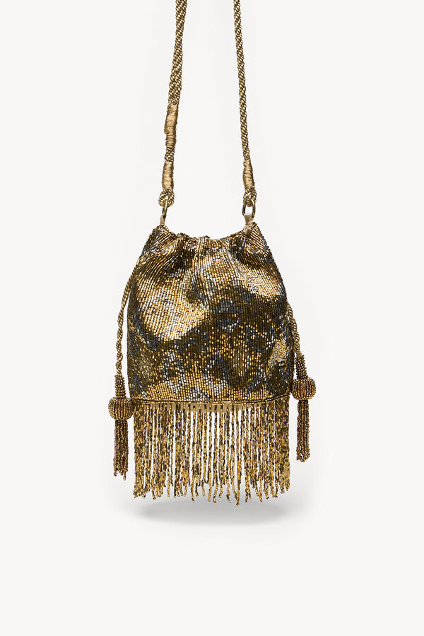 Hoss Intropia Nara. Bolsa de contas Dourado