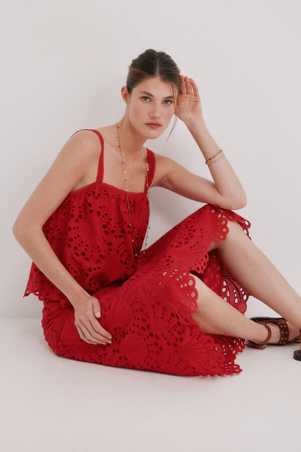 Hoss Intropia Romina. Saia evas&ecirc; Vermelho