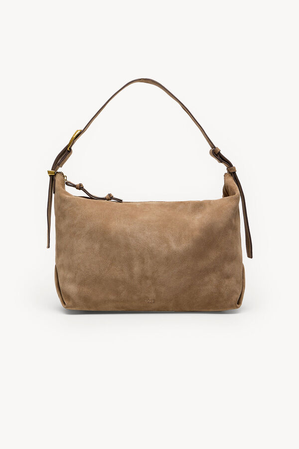 Hoss Intropia Natalia. Croute de camur&ccedil;a Castanho