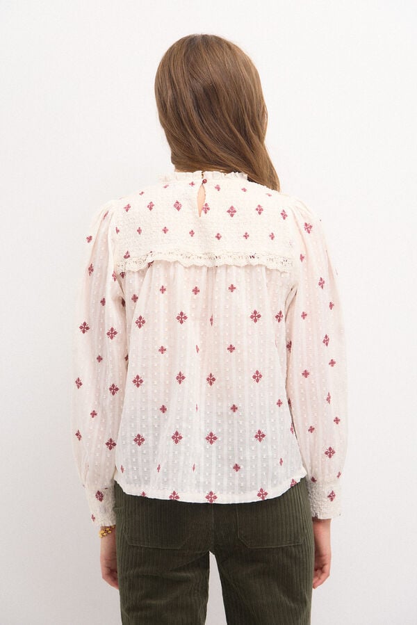 Hoss Intropia Felicia. Embroidered blouse White