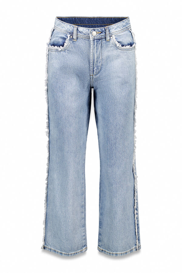 Hoss Intropia Berta. Jeans desfiado Azul