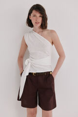 Hoss Intropia Marilo.Top assim&eacute;trico Beige